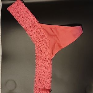 Victoria's Secret pink thong underwear size large